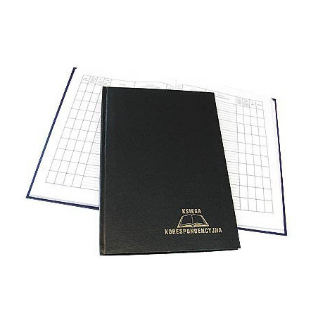Książka korespondencyjna A4 96k czarna 229-010 WARTA