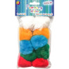 Pompony akrylowe POM-202 mix kolorów (10 szt.) śr. 5 cm ALIGA