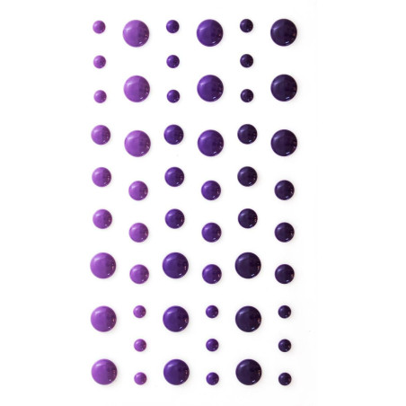 Kropki samop.emaliowane 4-7mm fioletowe 54szt 251118 Galeria Papieru