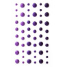 Kropki samop.emaliowane 4-7mm fioletowe 54szt 251118 Galeria Papieru