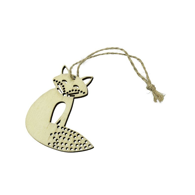 Zawieszki drewniane w drewnianym pudełku (12szt.) 413054