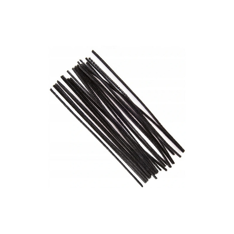 Druty pluszowe DPK-16 czarne ALIGA