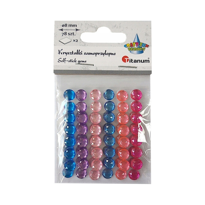 Kryształki samoprzylepne 7mm okrągłe (78) 282697