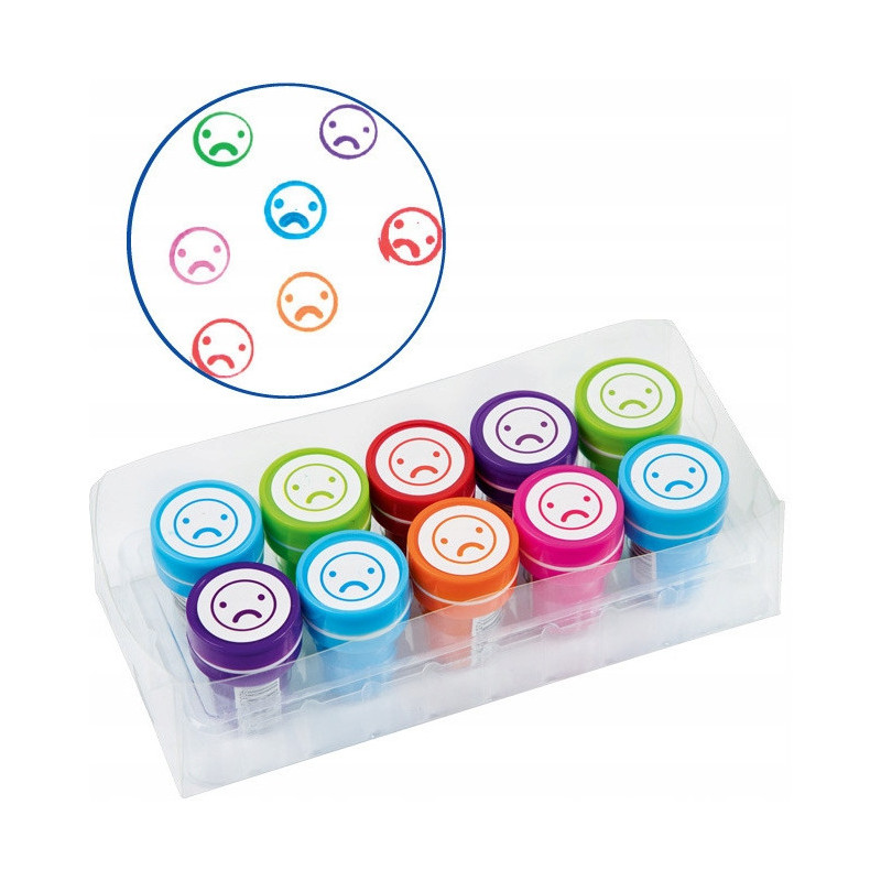 Pieczątki FIORELLO GR-FF-10S smutna buźka (10 sztuk) 170-2494