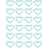 Kryształki samoprzylepne SERCA jasnoniebieskie (24szt.) 251132 Galeria Papieru