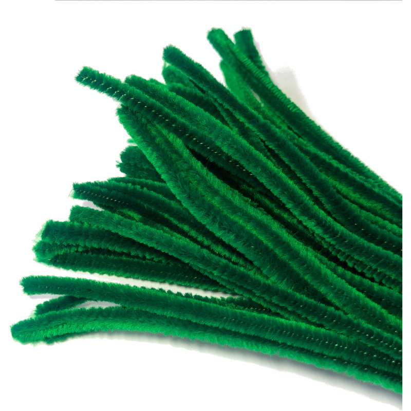 Druty pluszowe DPK-17 ciemno zielone ALIGA