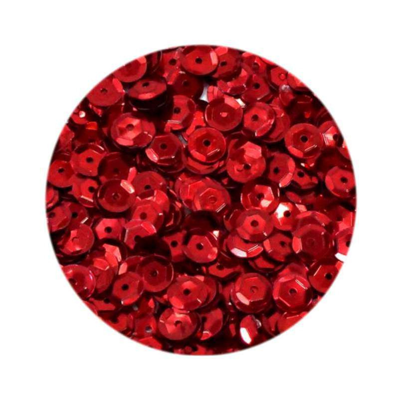 Cekiny matowe 6mm czerwone M60 BREWIS