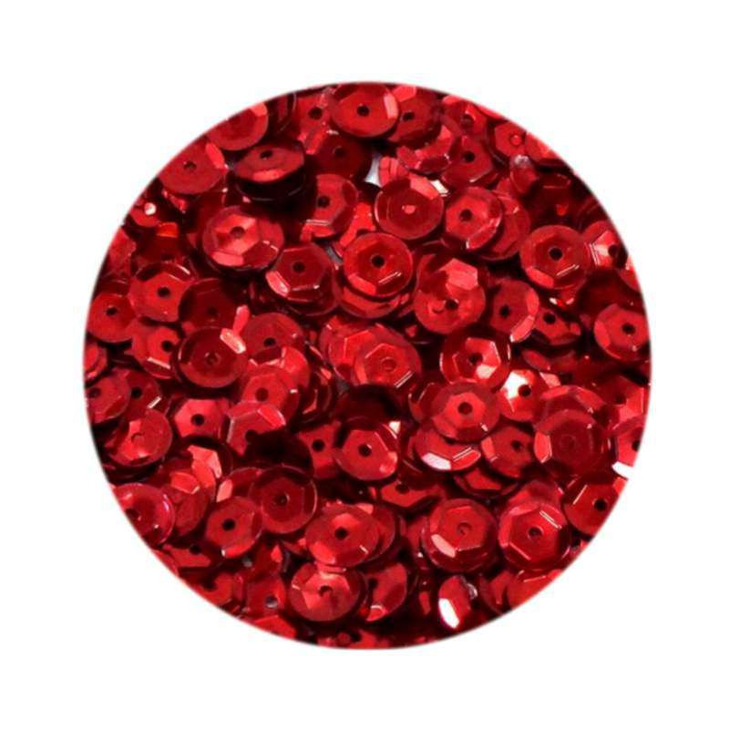 Cekiny matowe 6mm czerwone M60 BREWIS