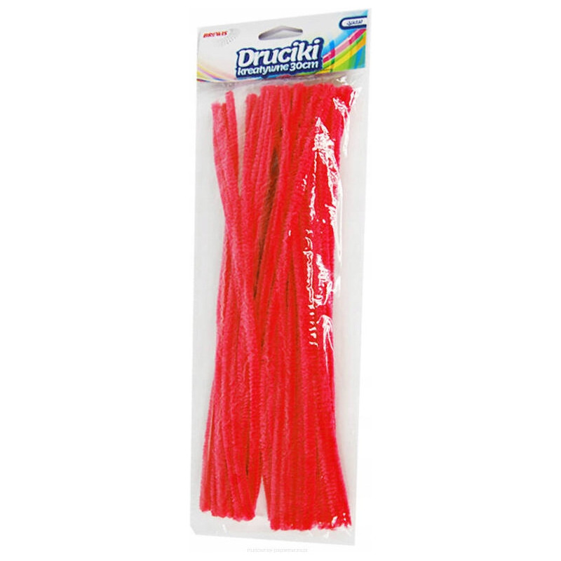 Druciki kreatywne dr07 czerwone 30cm(40) BREWIS