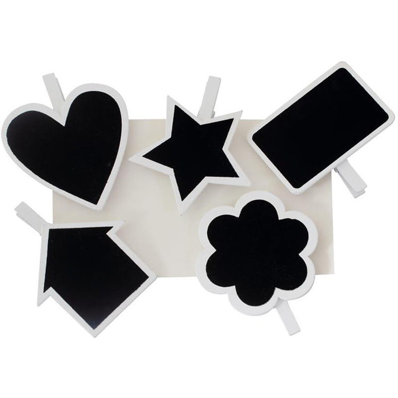 Klamerki kredowe KSZTAŁTY (5szt.) 253013 Galeria Papieru