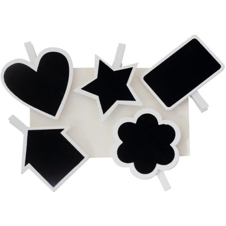 Klamerki kredowe KSZTAŁTY (5szt.) 253013 Galeria Papieru