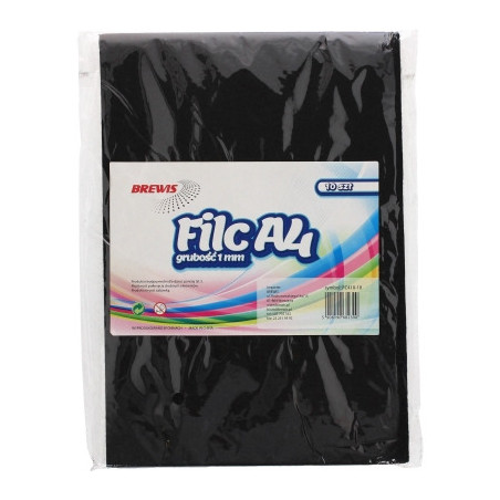 Filc A4 czarny FC410-10 1mm (10ark.) 682390
