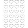 Kryształki samoprzylepne SERCA srebrne (24szt.) 251131 Galeria Papieru