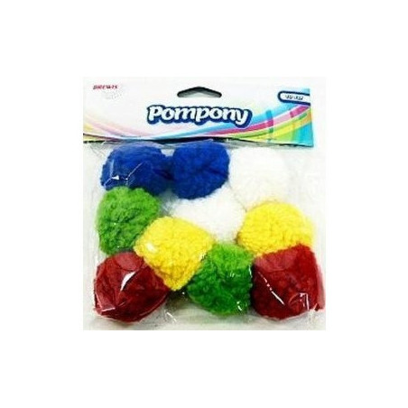 Pompony super puszyste 10 sztuk POM06 BREWIS