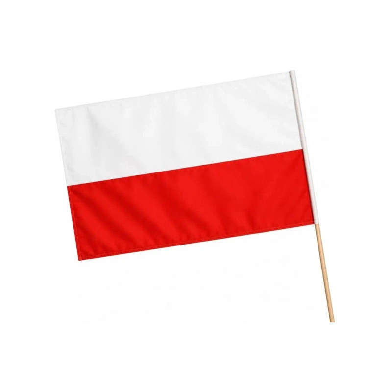 Flaga polski, chorągiewka FL1 68x110cm BREWIS