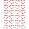 Kryształki samoprzylepne SERCA czerwone (24szt.) 251133 Galeria Papieru