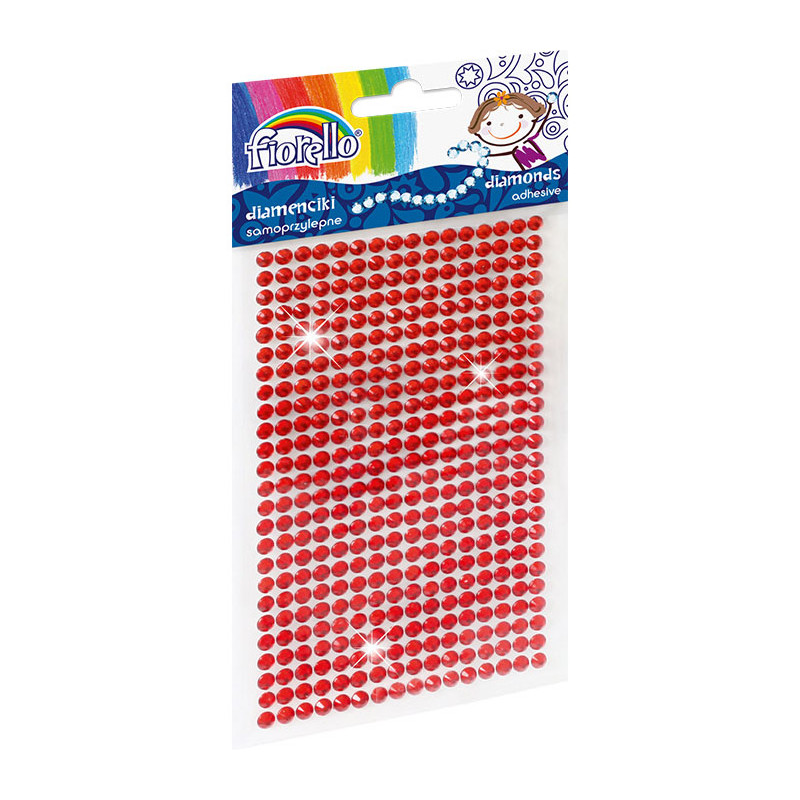 Diamenciki samoprzylepne czerwone GR-DS039-1 170-2391 FIORELLO