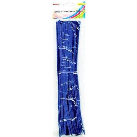 Druciki kreatywne dr08 niebieskie 30cm(40) BREWIS