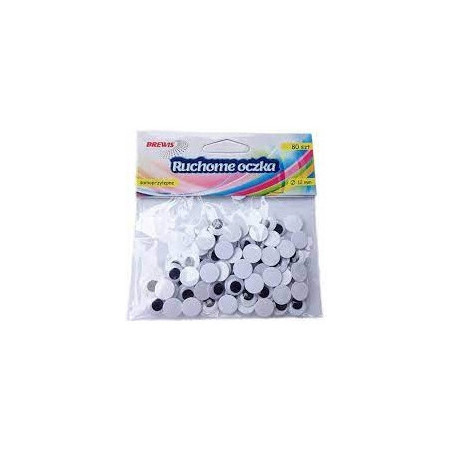 Oczka ruchome 12mm samoprzylepne (80szt) RO8 BREWIS