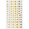 Kryształki samoprzylepne 3-6mm żółte (104) 251111 Galeria Papieru