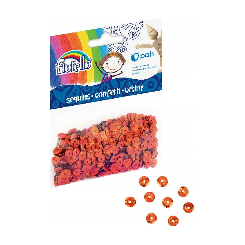 Cekiny konfetti FIORELLO GR-C14-6C kółka miedziane 170-2511