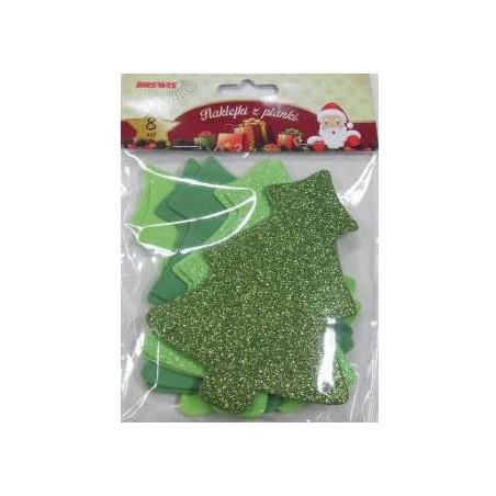 Choinki z pianki 8szt. 16,5 cm PVX06 BREWIS