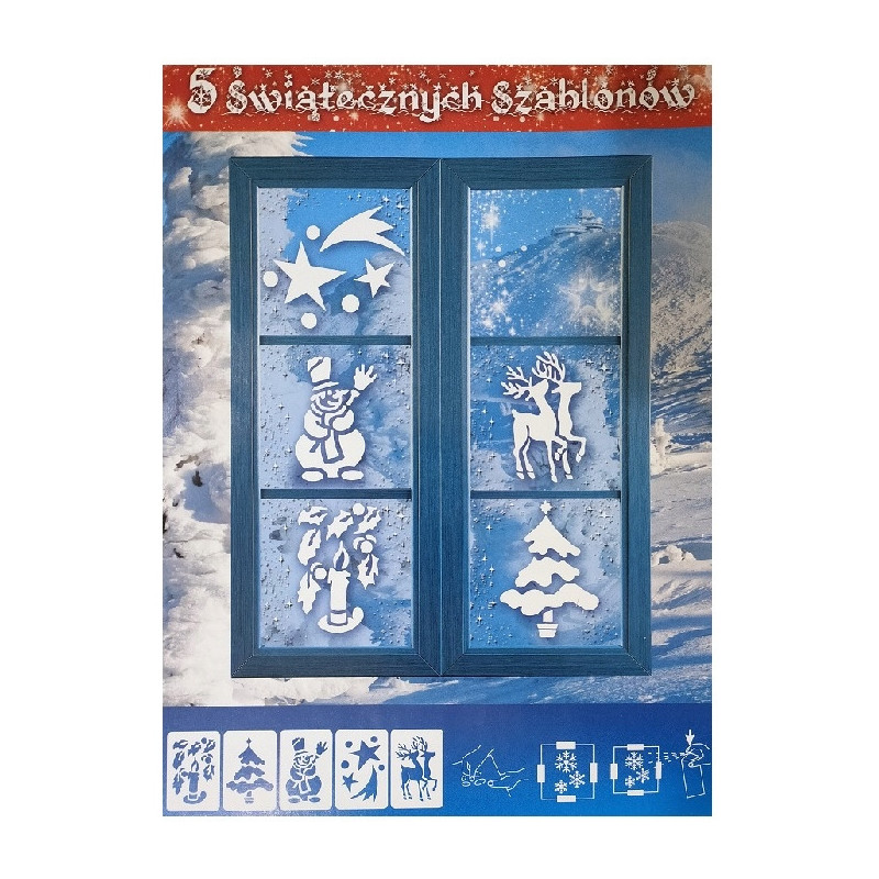 Szablon świąteczny do dekoracji okien SZ-01 ALIGA