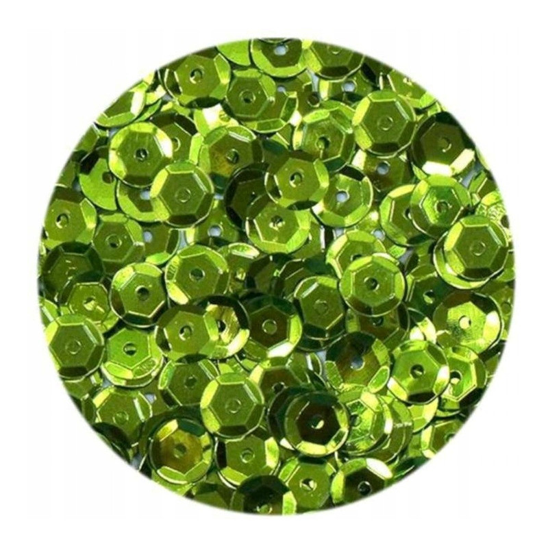 Cekiny hologramowe 6mm jasno zielone H150 BREWIS