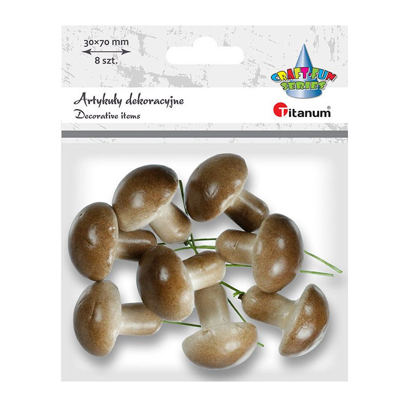 Borowiki styropianowe na drucie (8szt) 418679 TITANUM