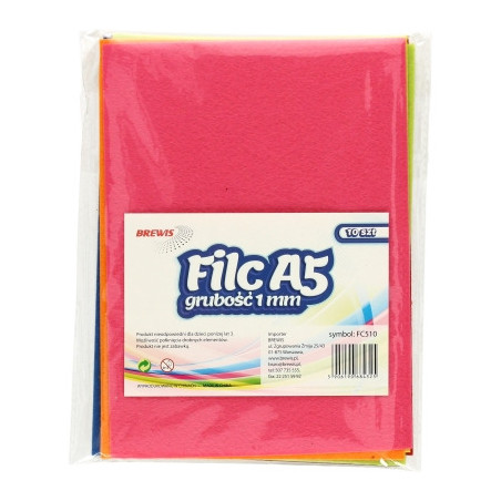 Filc A5 10 kolorów (10) F510 681652j BREWIS