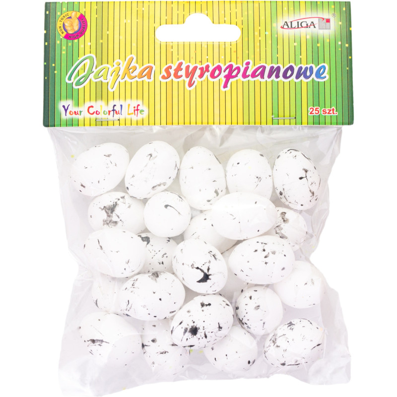 Jajka styropianowe nakrapiane 2,5cm (25) WPJ-5731 ALIGA