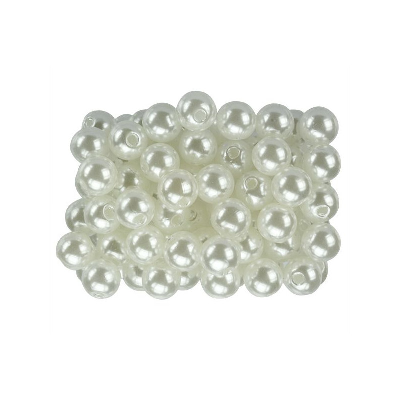Perełki białe 8mm 40g 363617