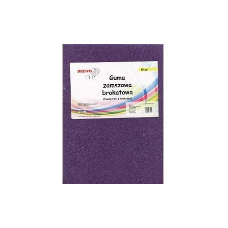 Guma zamszowa A5 10 kol. brokat samoprzylepna GK510B BREWIS