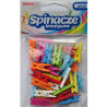 Spinacze-klamerki drewniane ozdobne mix kolorów 2,5cm (40 szt.) BREWIS SPK25