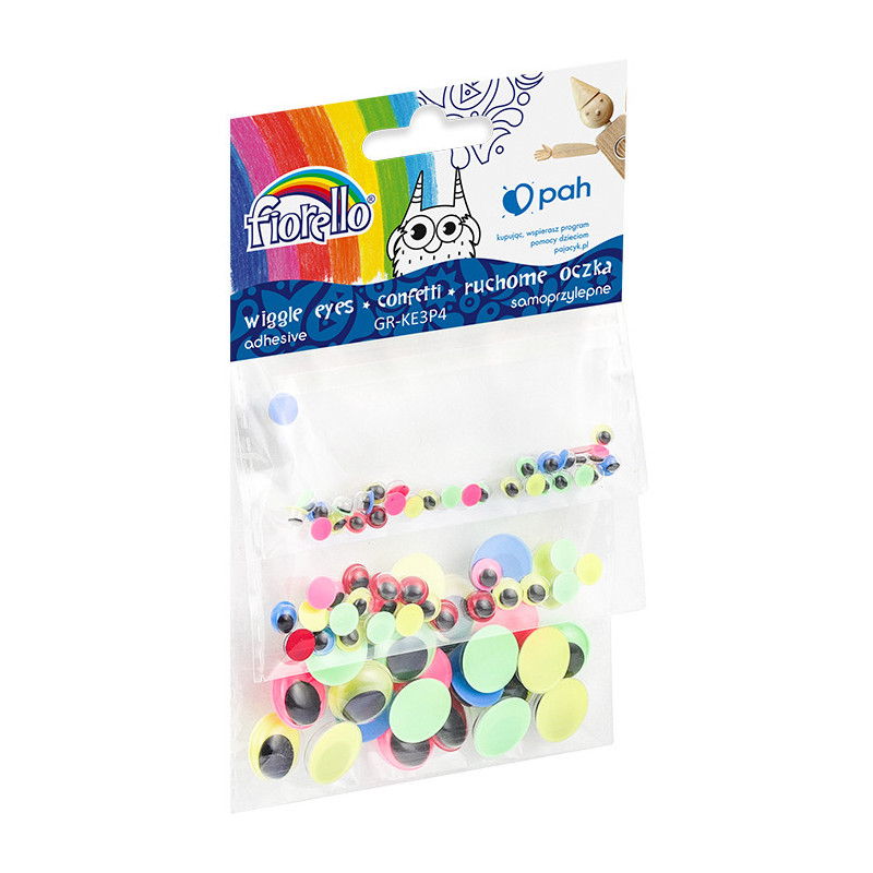 Oczka samoprzylepne kolorowe GR-KE3P4 FIORELLO 170-2609