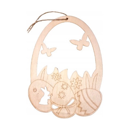 Drewniane jajka na sznurku wys.25 cm CDW-8703 ALIGA