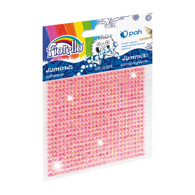 Diamenciki samoprzylepne różowe małe GR-DS040 170-2400 FIORELLO