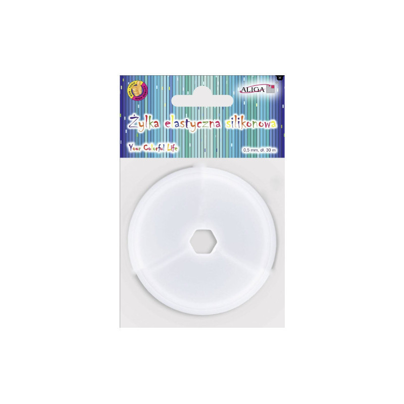 Żyłka elastyczna silikonowa 0,5mm x 30m ALIGA DA-9938