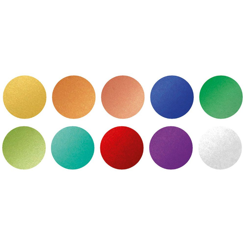 Papier metalizowany A4 10 kolorów 180g 487249 TITANUM