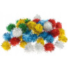 Pompony metaliczne 2cm mix POM21 (40 sztuk) BREWIS