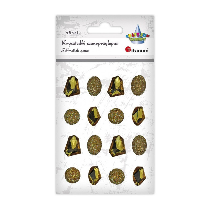 Kryształki Craft-Fun Series 16 szt. złote 506552 TITANUM