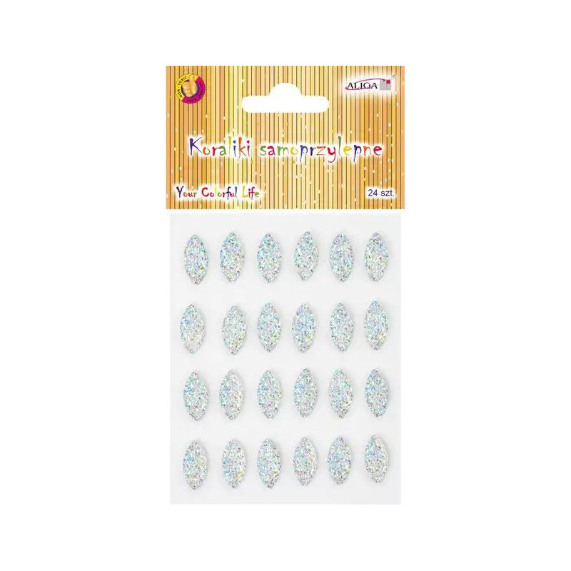 Dżety kryształki samoprzylepne kolor opalizujący 16mm JET-1152 ALIGA