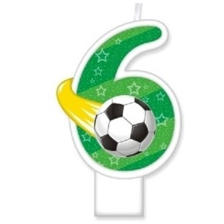 Świeczka urodzinowa Piłka Cyfra 6 SF-159-6 GO PARTY