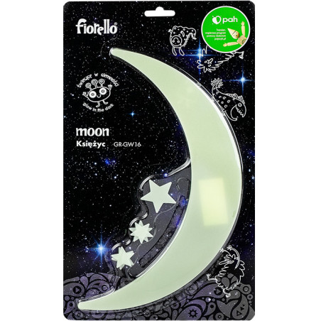 Ozdoby fluorescencyjne KSIĘŻYC I GWIAZDY 6szt. GR-GW16 170-2812 FIORELLO