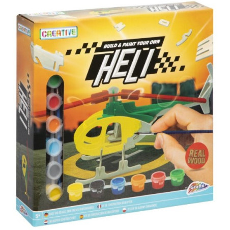 Drewniana konstrukcja HELIKOPTER 200046 GRAFIX