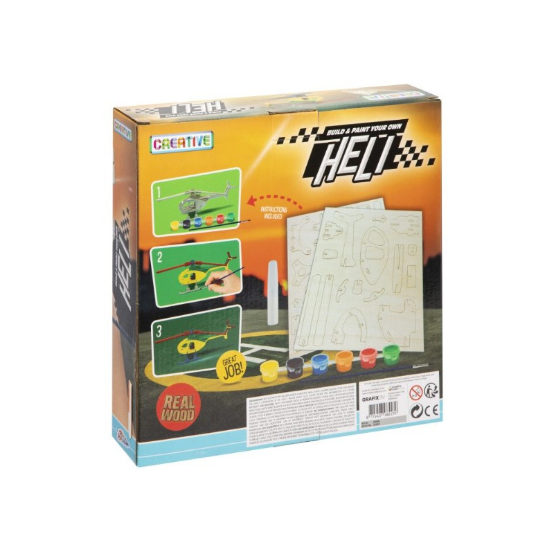 Drewniana konstrukcja HELIKOPTER 200046 GRAFIX