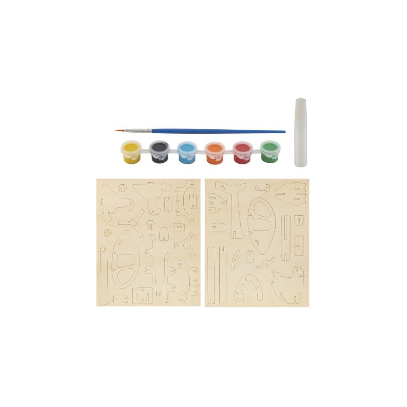 Drewniana konstrukcja HELIKOPTER 200046 GRAFIX