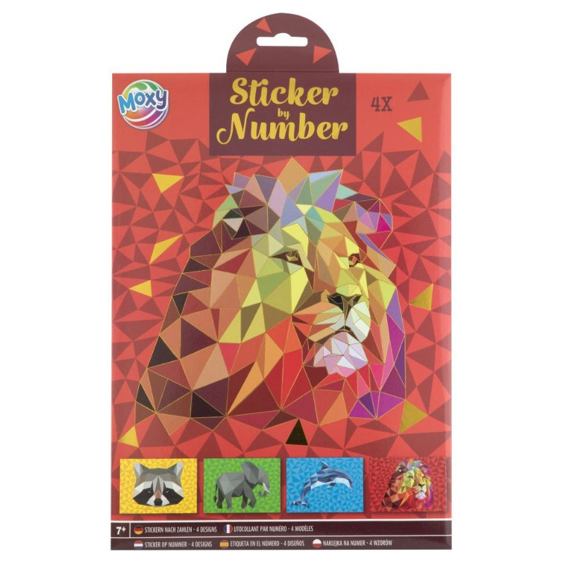 Naklejanie po numerach A4 LEW 100082/A/1 MOXY