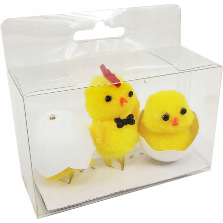 Kurczaki w skorupce na klamerce 6cm (3 sztuki) SKE6 BREWIS