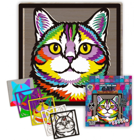 Zestaw do tworzenia obrazów z drewna KOT 0465-0072-02 Panta Plast